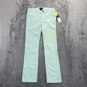 Vintage New Ralph Lauren Corduroy Bootcut Pants Girls Youth Size 12 Light Teal